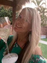 Load image into Gallery viewer, Wine & Champagne Bling Coaster 6 Pack Assorted Colours.