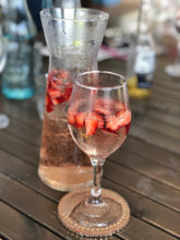 Load image into Gallery viewer, Wine & Champagne Bling Coaster 6 Pack Assorted Colours.