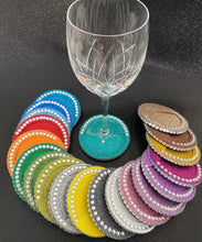 Load image into Gallery viewer, Wine &amp; Champagne Bling Single Coaster non-slip
