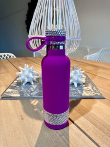 Glitz Bling Drink Bottle 750mls Magenta