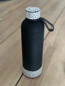 Glitz Bling Drink Bottle 750mls Silver