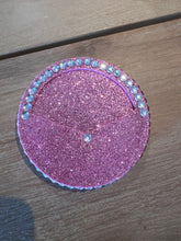 Load image into Gallery viewer, Glitz Pink Collection set of 4 Wine Coasters
