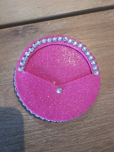 Glitz Pink Collection set of 4 Wine Coasters