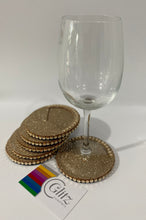 Load image into Gallery viewer, Wine &amp; Champagne Bling Single Coaster non-slip
