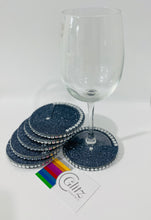 Load image into Gallery viewer, Wine &amp; Champagne Bling Single Coaster non-slip
