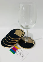 Load image into Gallery viewer, Wine &amp; Champagne Bling Single Coaster non-slip
