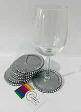 Load image into Gallery viewer, Wine &amp; Champagne Bling Single Coaster non-slip
