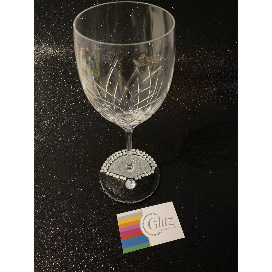 Wine & Champagne Bling Glamour Single non-slip Coaster